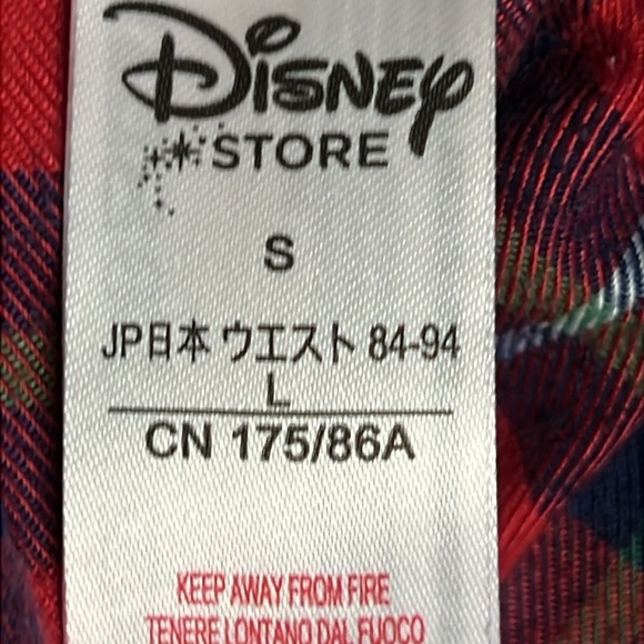 Disney women’s Red Plaid Mickey Mouse Pajama Top and bottom set Sm sleepwear - Picture 10 of 10